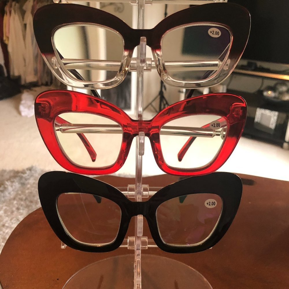3 Pack Oversized Readers: Strength- 2.0